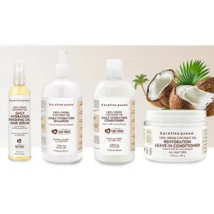 Chinese Supplier coconut oil hair care Nourishing shampoo and conditioner with coconut oil
