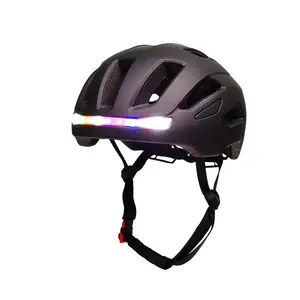 New Protective Sports Road Bike Helmet Outdoor Cycling Helmet City Sports Custom Bike Helmet With LED Rechargeable Light