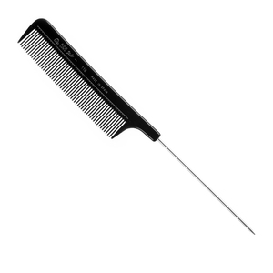Pettine professionale in nylon con punta in metallo 21,5 cm - Product Image 1