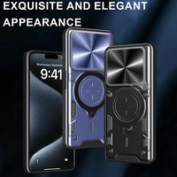 Coque de téléphone portable style fenêtre avec anneau de protection coulissant pour objectif et béquille intégrée pour Tecno Spark Go 2023 Pop 7 Spark 10 9 Pro 4G