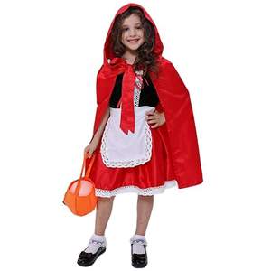 Disfraz de <span class=keywords><strong>Caperucita</strong></span> Roja para Niñas, Disfraz de Halloween, Vestido de Fiesta, 3-10 Años - Product Image 4