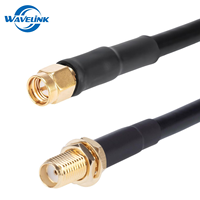 Câble d'extension coaxial RF SMA mâle-femelle RG58 50 Ohm à faible perte pour test de signal, adaptateur pour analyseur de réseau et équipement sans fil