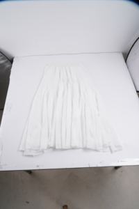 Solid Color Sweet Natural Waist Floor-Length A-Line Flowy <b>Skirt</b> with <b>Split</b> Detail Women's Summer Resort Wear - Product Image 2