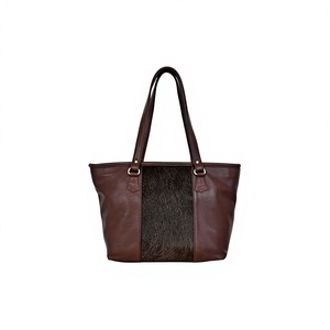 Bolsos de Hombro de Diseño Casual para Mujer, de Alta Calidad, al por Mayor, de Cuero Genuino, con Asa, Cierre de Cremallera, Cómodos, Color Caramelo - Product Image 1