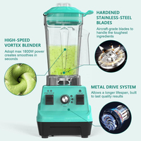 Hoge Kwaliteit 1.8l Keukenmachine Smmothie Fruit Blender Mixeur Professionele 3 In 1 Blender Voor Thuis Keuken