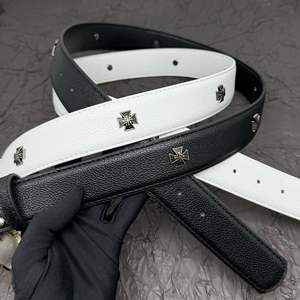 Nuovissimo all'ingrosso Unisex Retro cintura Vintage borchia fibbia di lusso Versatile cintura liscia alla moda <span class=keywords><strong>per</strong></span> gli uomini delle donne America - Product Image 2