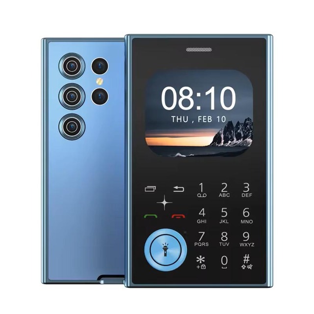 V8 Mini Mobile Phone 2G GSM Speed Dial Magic Voice Portable Feature Cellular Phones 3.5mm Port Dual SIM Fashionable Button Phone