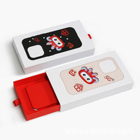 Boîte en papier pour étui de téléphone écologique et durable, logo personnalisé, découpe à la presse, estampage à chaud pour l'emballage de produits électroniques