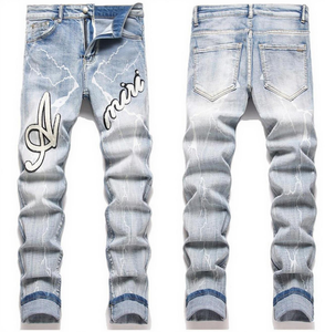 Jeans de Hombre a la Moda, con Bordado de Tigre Amiriy, de Alta Calidad, con Logotipo de Marca Personalizado, al por Mayor de Fábrica - Product Image 5