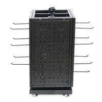 Fabricant de présentoir de panneaux perforés rotatifs de comptoir personnalisable présentoir rotatif en métal bon marché personnalisable de votre marque