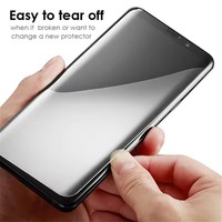 Verre UV pour Oneplus 12 11 10 Pro 8 9 7t Pro Film trempé à colle complète Protecteur d'écran incurvé avec lampe UV en verre