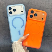 Coque de téléphone à plaque arrière magnétique interchangeable pour iPhone 17 Pro/18 Pro Max, étui antichoc en TPU+PC avec panneau arrière remplaçable