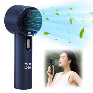 0728 Multi-angle Stand-type Rechargeable Fan <b>Mini</b> Portable Handheld for <b>Desk</b> Car Kitchen Workshop Use - Product Image 3