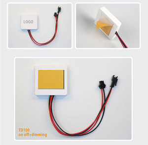 Shinechip 24V 5A 60W Smart IP21 ABS Material Hotel Use <strong>Bathroom</strong> Mirror Touch Single Button LED <strong>Light</strong> Sensor <strong>Switch</strong> 1-5mm Sensing - Product Image 2