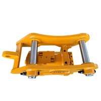 Attache rapide inclinable à 180 degrés pour chargeuse-pelleteuse compatible avec JCB 3CX 3DX Case 580 CAT 420, attache rapide hydraulique
