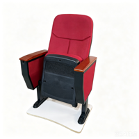 Chaises de théâtre robustes en tissu pour églises avec pieds en métal, dossier en échelle, sièges pliables pour sanctuaires et salles de conférence