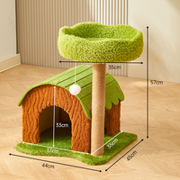 Structure d'escalade interactive pour chat avec hamac et panier, accessoires durables pour animaux de compagnie pour l'exercice et le jeu, assemblage facile requis