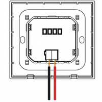 Panneau de commande de thermostat intelligent KNX 3-en-1 avec 6 interrupteurs en matériau PC IP20 - pour appartements, hôtels et salles de conférence