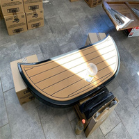 Tapis de sol en mousse EVA imitation teck pour plateforme de bain et cockpit de bateau Moomba Makai 2019, style SeaDek MarineMat Gatorstep, auto-adhésif