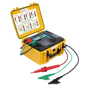 Wrindu ดิจิตอลแรงดันสูง Megohmmeter มือถือ 5kv 10kv 15kv เครื่องทดสอบความต้านทานฉนวนราคาเมตร