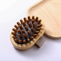 Brosse de massage relaxante à coussin d'air en bois anti-cellulite, peigne pour le cuir chevelu, éliminateur de peaux mortes pour le spa et le bain, vente chaude