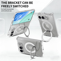 Funda Magnética Plegable de Alta Calidad para iPhone 18 Ultra con Soporte Giratorio, Antigolpes, Transparente, Personalizada, Antiamarillamiento, para Teléfono Móvil, al por Mayor