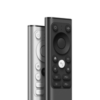 X9 Keyboard Mini nirkabel Aloi aluminium, Mouse udara Mini nirkabel 2.4g dapat diisi ulang suara dua sisi Remote Control