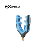 Support de canne à pêche en forme de V XINGCHAO, tête antidérapante en TPE souple, cadre en ABS pour canne à pêche à la carpe, équipement de pêche en eau douce