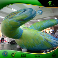Décoration géante, perroquet gonflable lumineux pour la publicité, ballon en forme d'oiseau de dessin animé gonflable, figurine à l'hélium