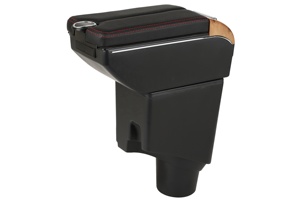 Boîte d'accoudoir de <span class=keywords><strong>voiture</strong></span> <span class=keywords><strong>en</strong></span> cuir PU noir pour Toyota pour Yaris 2018-2022 7 glissière de conception USB et accessoires intérieurs <span class=keywords><strong>en</strong></span> <span class=keywords><strong>bois</strong></span> à double couche - Product Image 2