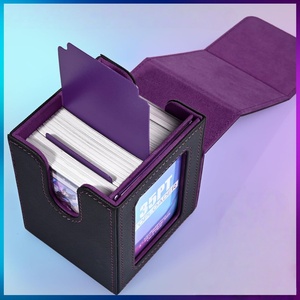 Caja de Cartas Coleccionables Wanzhi Outman TCG para Pokémon, Nueva, con Capacidad para Más de 100 Cartas, Resistente, de Cuero, Rectangular - Product Image 2
