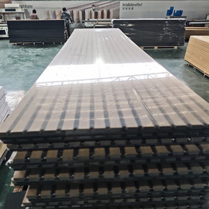 แผ่นอะคูสติก MDF กันน้ำ ดูดซับเสียง สำหรับตกแต่งบ้านและสำนักงาน ติดตั้งง่ายบนผนังและเพดาน - Product Image 1