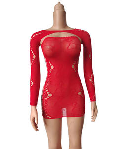 2024 ใหม่คริสต์มาสปาร์ตี้ชุดสองชิ้นตาข่ายเซ็กซี่<span class=keywords><strong>cappa</strong></span>และชุด - Product Image 5