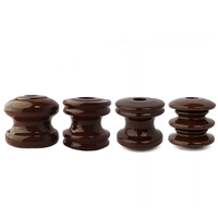 Aisladores de Porcelana de Bajo Voltaje de Alta Calidad, Estándar IEC ANSI, 53-3, Color Marrón