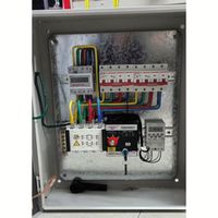 Tableau de distribution d'énergie ATS, commutateur de transfert automatique double alimentation, boîtier de distribution 63A 220V 4 prises