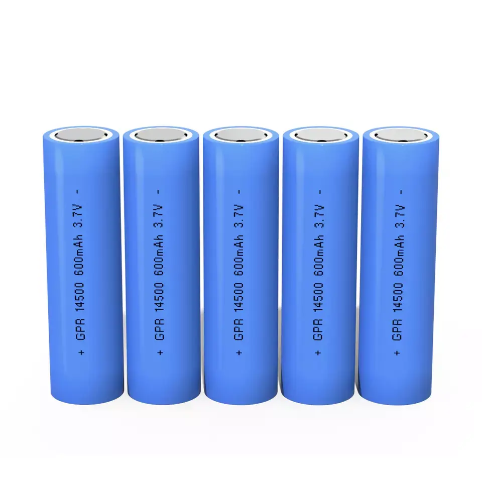 Paket Baterai Isi Ulang Polimer Litium 600MAh 3.7V 14500 untuk Mainan Rc