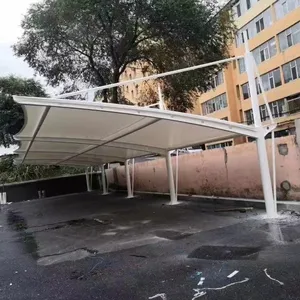 Tenda luar ruangan untuk struktur membran tarik kendaraan tempat parkir