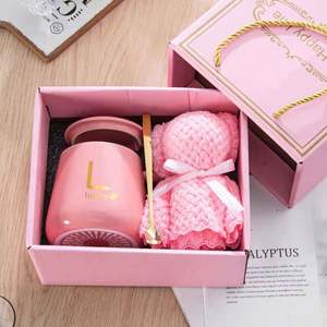 2026 Valentine's Day Ceramic Spa Gift Set Custom Logo Promotional Self Care Box Essential Items Corporate Gifting Silk Screen - Product Image 2