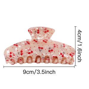 Pinza de Pelo de Plástico con Diseño de Frutas, Accesorios para el Cabello, Pinza de Acrílico para Cabello Grueso, Venta al Por Mayor - Product Image 2