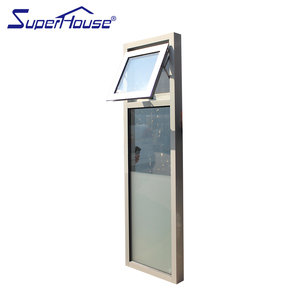 Superhouse hiện đại khung màu trắng đầu mở bảng thông gió và phía dưới mờ kính rõ ràng mái hiên cửa sổ với cố định - Product Image 2