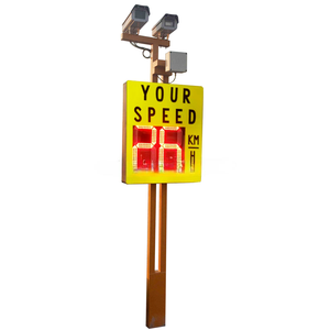 Señales de Advertencia de Tráfico con Medición Variable, Tablero de Visualización de Límite de Velocidad por Radar, Señal de Velocidad por Radar Solar LED - Product Image 1