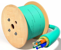 Kabel optik dalam ruangan SM MM GJFJV kabel serat optik 9/125 OS2 SC LC ST FC Duplex atau Simplex koneksi coupler