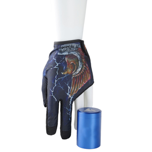 Gants <span class=keywords><strong>de</strong></span> billard personnalisés, gants <span class=keywords><strong>de</strong></span> snooker à 3 doigts, adhérents pour augmenter la force <span class=keywords><strong>de</strong></span> friction - Product Image 1