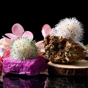 หินไพโรมอร์ไฟต์และควอตซ์ธรรมชาติคุณภาพพรีเมียมแบบขายส่ง สำหรับงานฝีมือตกแต่งบ้านด้วยคริสตัลสร้างสรรค์ - Product Image 5