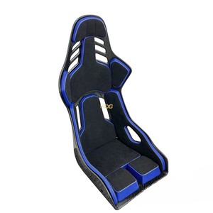 Asientos Deportivos Modificados para Auto, Asientos de Carreras de PVC, Asientos de Cuero Tipo Bucket, Asientos Negros de Fibra de Carbono/Fibra de Vidrio - Product Image 1