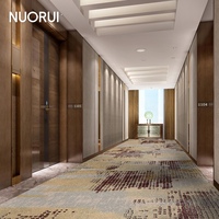 Alfombra Comercial Axminster de Guía de Trayectoria, Moderna, Geométrica, de Lana y Nylon Tejida para Apartamentos de Lujo y Proyectos Hoteleros
