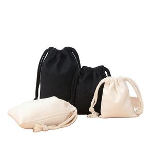 Eco Friendly Custom <b>Canvas</b> <b>Drawstring</b> <b>Bag</b> Reusable <b>Canvas</b> String <b>Bag</b> Durable Custom String <b>Bag</b> for Shopping Gift Giving - Product Image 5