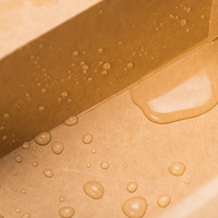 AT PACK Gobelet en papier kraft écologique, recyclable et jetable, carré et rond, récipient en papier pour aliments à emporter de qualité alimentaire