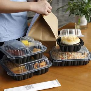 Boîte à lunch jetable pour micro-ondes, emballage pour restaurant, pour plats à emporter, couleur personnalisée, style américain - Product Image 3