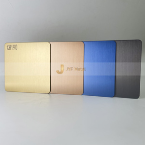 EX781 Factory PVD Coated Rose Gold <b>Brushed</b> Stainless Steel Sheet 304 4x8 Anti-Tarnish <b>Plate</b> with Bending & Cutting Services - Product Image 5